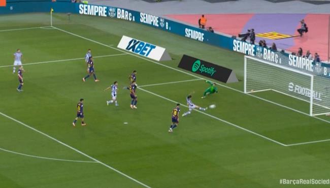 اهداف مباراة برشلونة وريال سوسيداد (21) الدوري الاسباني