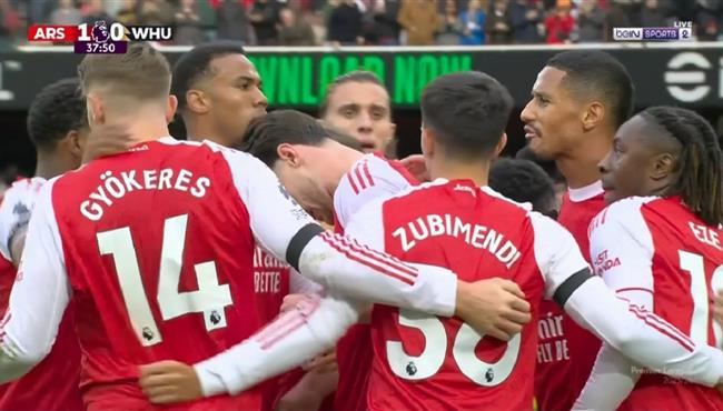 اهداف مباراة ارسنال ووست هام  (20) الدوري الانجليزي