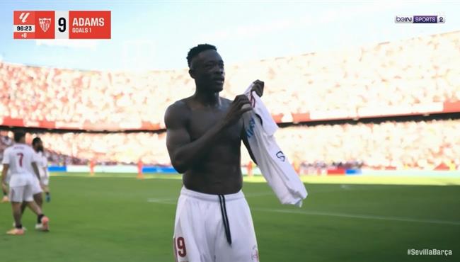 هدف اشبيلية الرابع في مرمي برشلونة بالدوري الاسباني