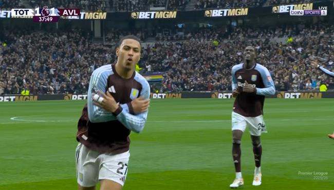 هدف تعادل استون فيلا الرائع مع توتنهام (11) الدوري الانجليزي