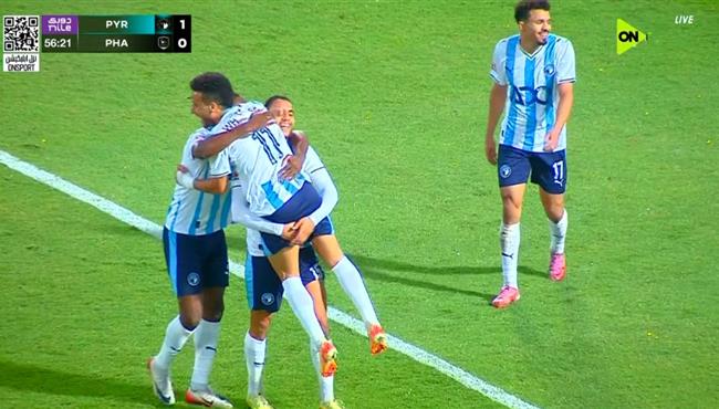 هدف مصطفي فتحي في مرمي فاركو بعد حطأ كارثي من محمد سعيد شيكا