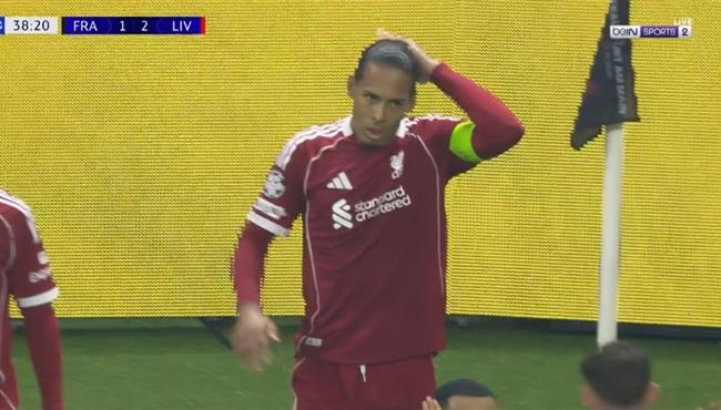 هدف فان دايك في مرمي فرانكفورت بدوري ابطال اوروبا