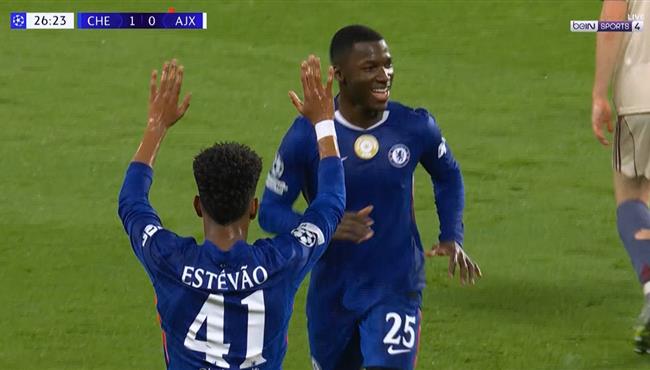 هدف تشيلسي الثاني في مرمي اياكس بدوري ابطال اوروبا