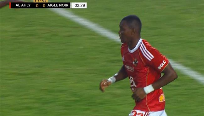 أليو ديانج يهدر فرصه هدف لـ الاهلي امام ايجل نوار في دوري ابطال افريقيا