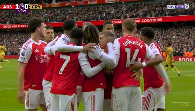 اهداف مباراة ارسنال وكريستال بالاس في الدوري الانجليزي