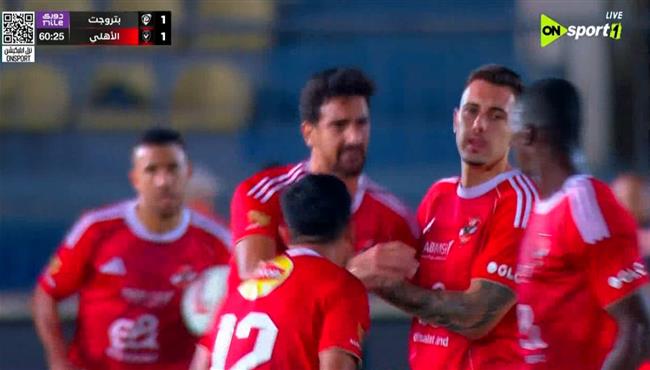 اهداف مباراة الاهلي وبتروجيت في الدوري المصري