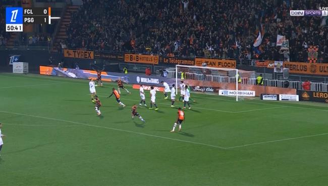 هدف تعادل لوريان مع باريس سان جيرمان (11) الدوري الفرنسي