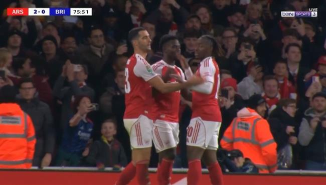 اهداف مباراة ارسنال وبرايتون (20) كاس الرابطة الانجليزية