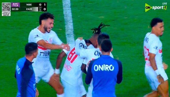 اهداف مباراة الزمالك والبنك الاهلي في الدوري المصري