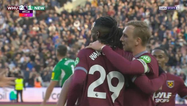 اهداف مباراة نيوكاسل ووست هام في الدوري الانجليزي