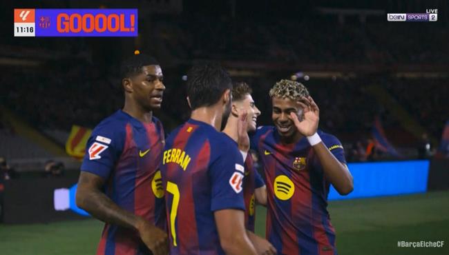 اهداف مباراة برشلونة وإلتشي في الدوري الاسباني