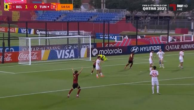 اهداف مباراة تونس وبلجيكا في كاس العالم للشباب تحت 17 عام