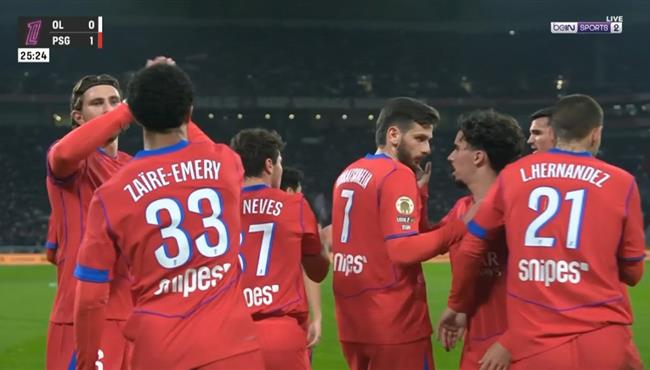 اهداف مباراة باريس سان جيرمان وليون في الدوري الفرنسي