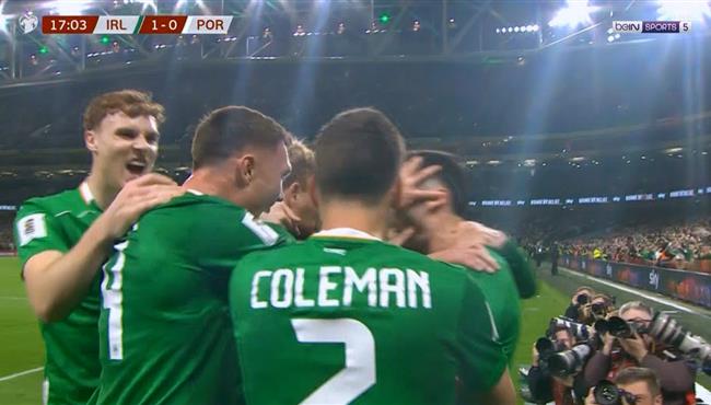 اهداف مباراة البرتغال وايرلندا في تصفيات كاس العالم