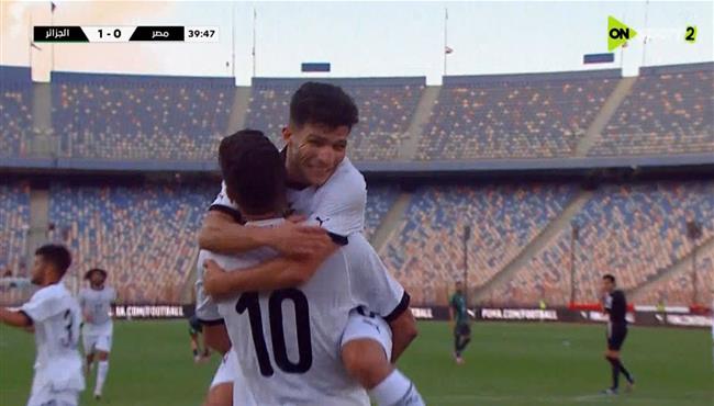 هدف تعادل مصر مع الجزائر (11) مباراة ودية
