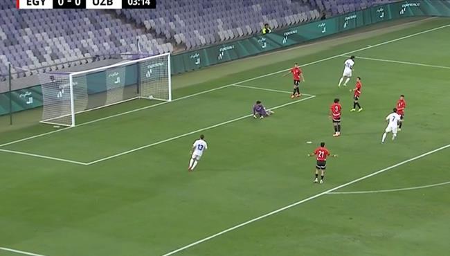 اهداف مباراة مصر واوزبكستان الودية