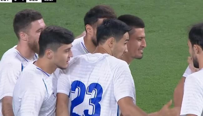 هدف اوزبكستان الاول في مرمي مصر