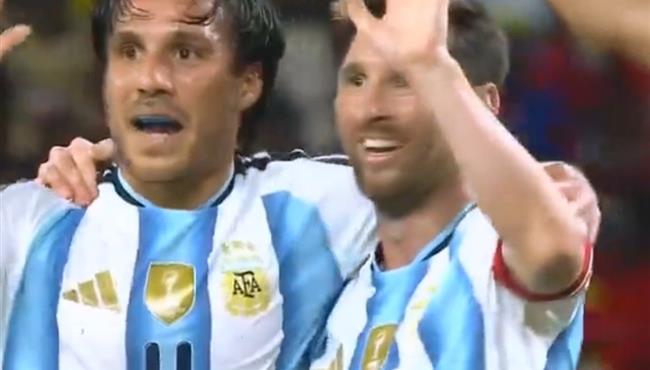 هدف ميسي في مرمي انجولا .. مباراة ودية