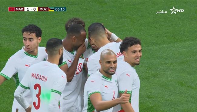 اهداف مباراة المغرب وموزمبيق الودية