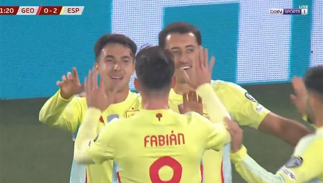 هدف زوبيميندي في مرمي جورجيا بتصفيات كأس العالم