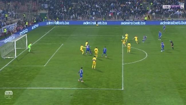 هدف عالمي في مباراة رومانيا والبوسنة والهرسك بتصفيات كاس العالم