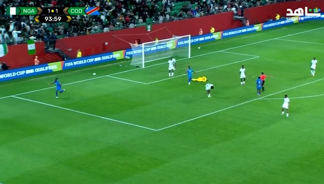 هدف مايلي الملغي امام نيجيريا في تصفيات كأس العالم