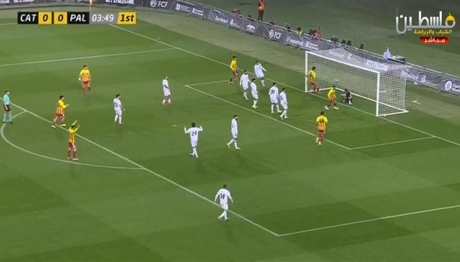 اهداف مباراة فلسطين وكتالونيا الودية