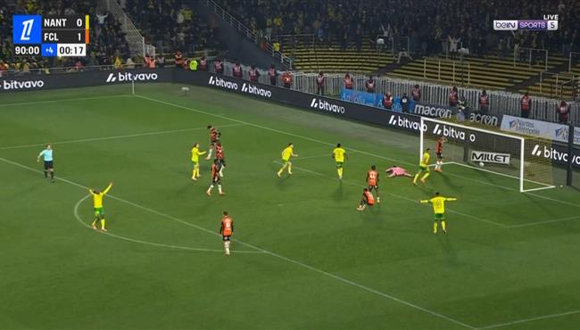 اهداف مباراة نانت ولوريان (11) الدوري الفرنسي