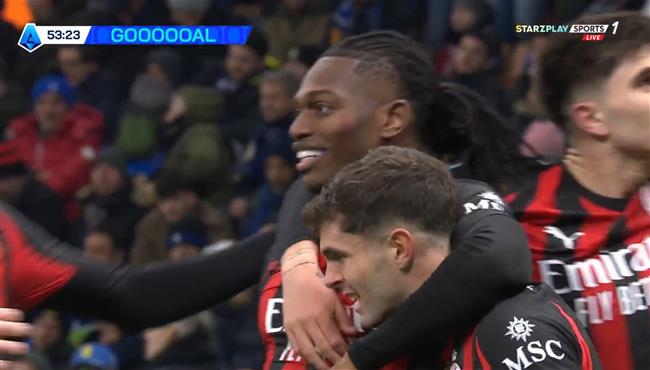 هدف ميلان الاول في مرمي انتر بالدوري الايطالي