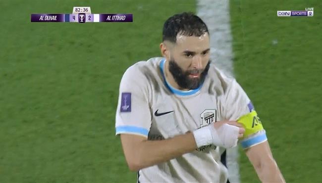 هدف كريم بنزيما الثاني الرائع في مرمي الدحيل بدوري ابطال اسيا