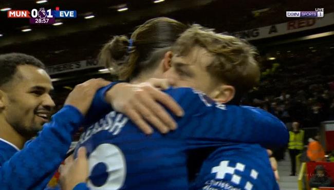 اهداف مباراة مانشستر يونايتد وايفرتون في الدوري الانجليزي