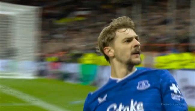 هدف ايفرتون الاول الرائع في مرمي مانشستر يونايتد بالدوري الانجليزي