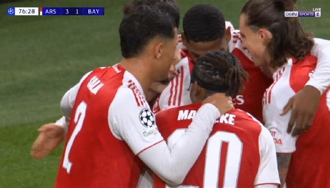 اهداف مباراة ارسنال وبايرن ميونخ في دوري ابطال اوروبا