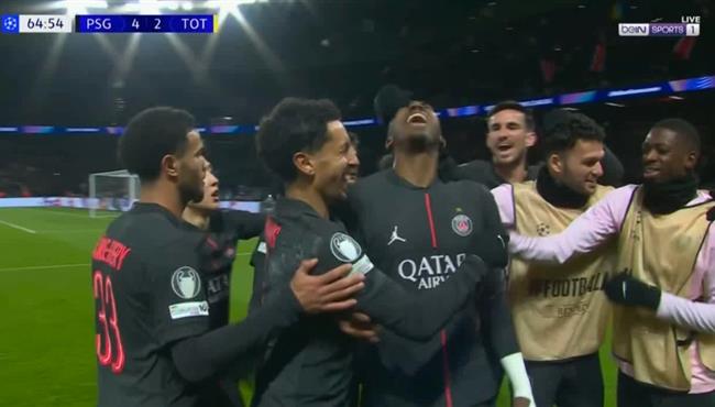 اهداف مباراة باريس سان جيرمان وتوتنهام في دوري ابطال اوروبا