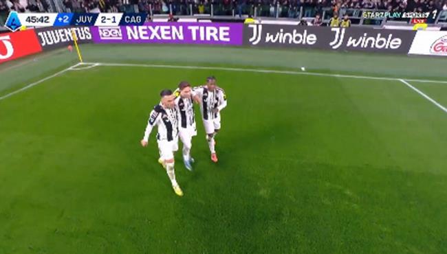 اهداف مباراة يوفنتوس وكالياري (21) الدوري الايطالي