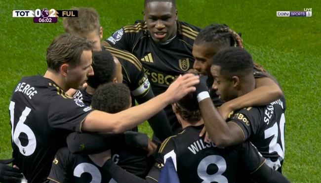 اهداف مباراة توتنهام وفولهام في الدوري الانجليزي