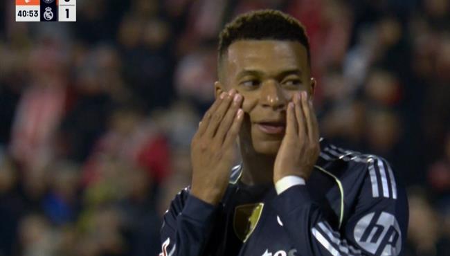 هدف مبابي الملغي امام جيرونا بالدوري الاسباني