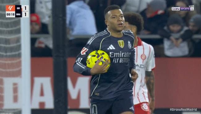 هدف مبابي في مرمي جيرونا بالدوري الاسباني