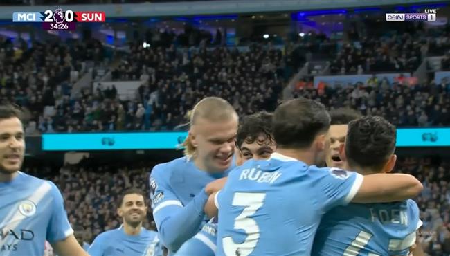 اهداف مباراة مانشستر سيتي وسندرلاند في الدوري الانجليزي