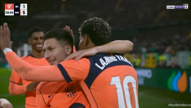 اهداف مباراة برشلونة وريال بيتيس في الدوري الاسباني