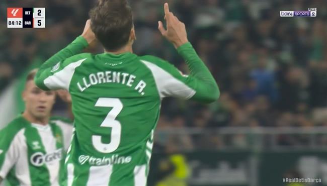 هدف ريال بيتيس الثاني في مرمي برشلونة بالدوري الاسباني