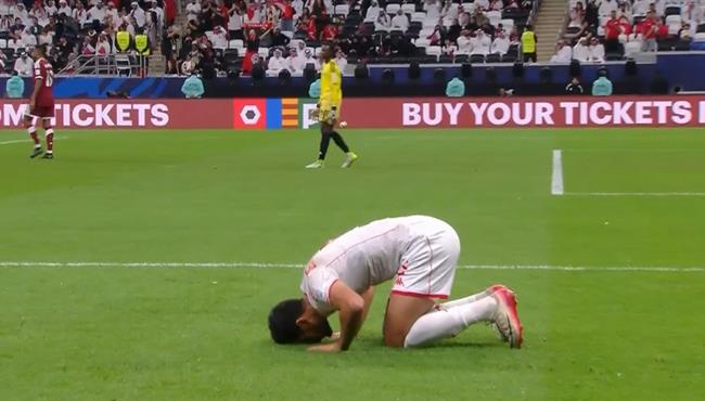 هدف محمد علي بن رمضان في مرمي قطر بكاس العرب