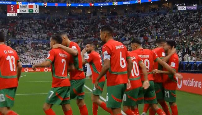 اهداف مباراة المغرب والسعودية في كأس العرب