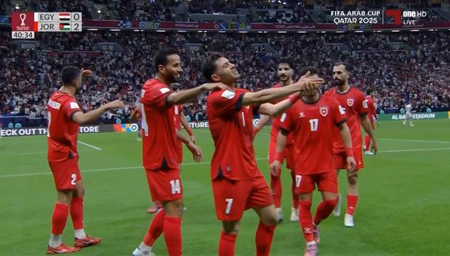 هدف الاردن الثاني الرائع في مرمي مصر بكأس العرب