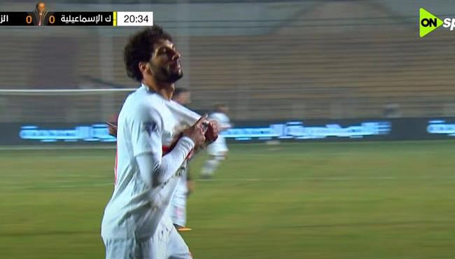 هدف عمرو ناصر في مرمي كهرباء الاسماعيلية بكأس عاصمة مصر
