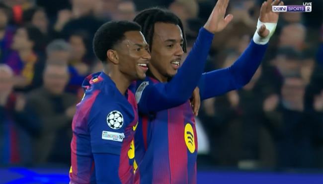 هدف جول كوندي الثاني في مرمي اينتراخت فرانكفورت اسيست لامين يامال