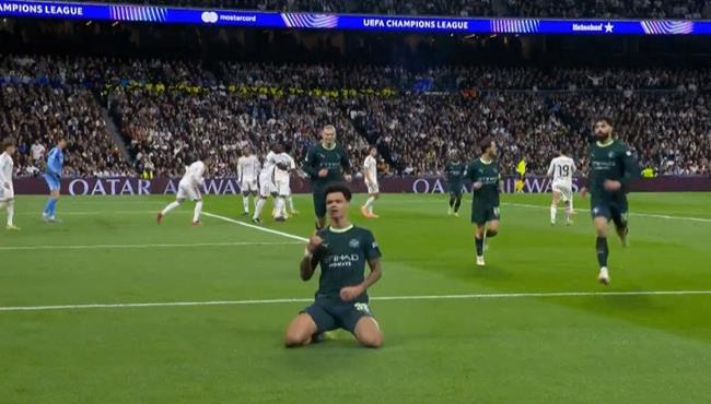 هدف تعادل مانشستر سيتي  مع ريال مدريد (11) دوري ابطال اوروبا