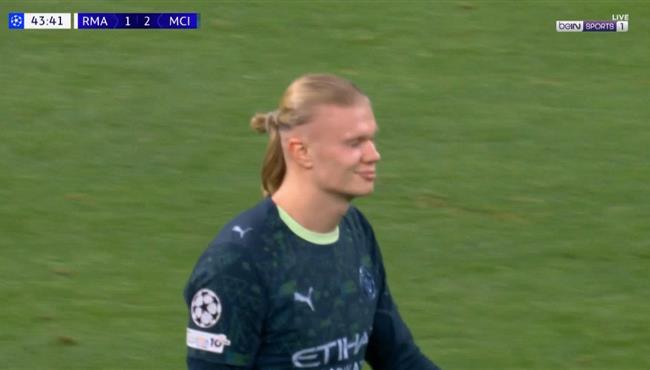 هدف هالاند في مرمي ريال مدريد بدوري ابطال اوروبا