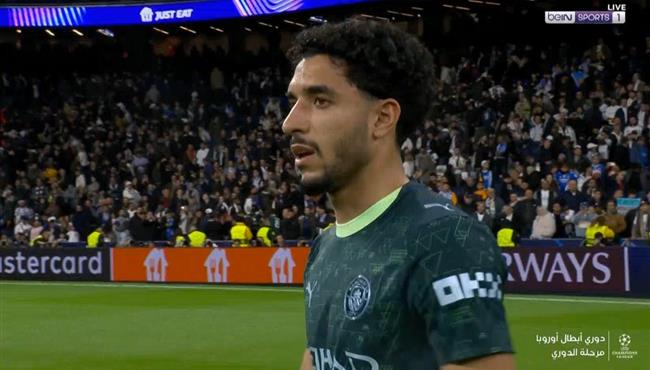ملخص لمسات عمر مرموش في مباراة مانشستر سيتي وريال مدريد بدوري ابطال اوروبا