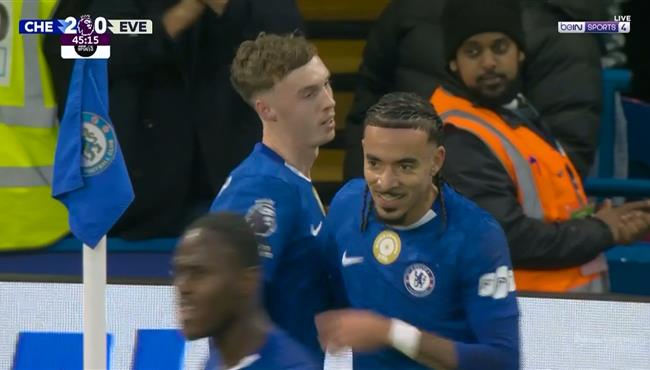 اهداف مباراة تشيلسي وايفرتون في الدوري الانجليزي